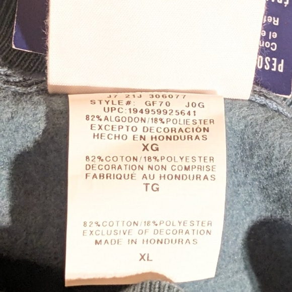 NWT Champion Reverse Weave Chenille Crewneck Sweatshirt Dusty Blue Men's XL - Picture 12 of 14